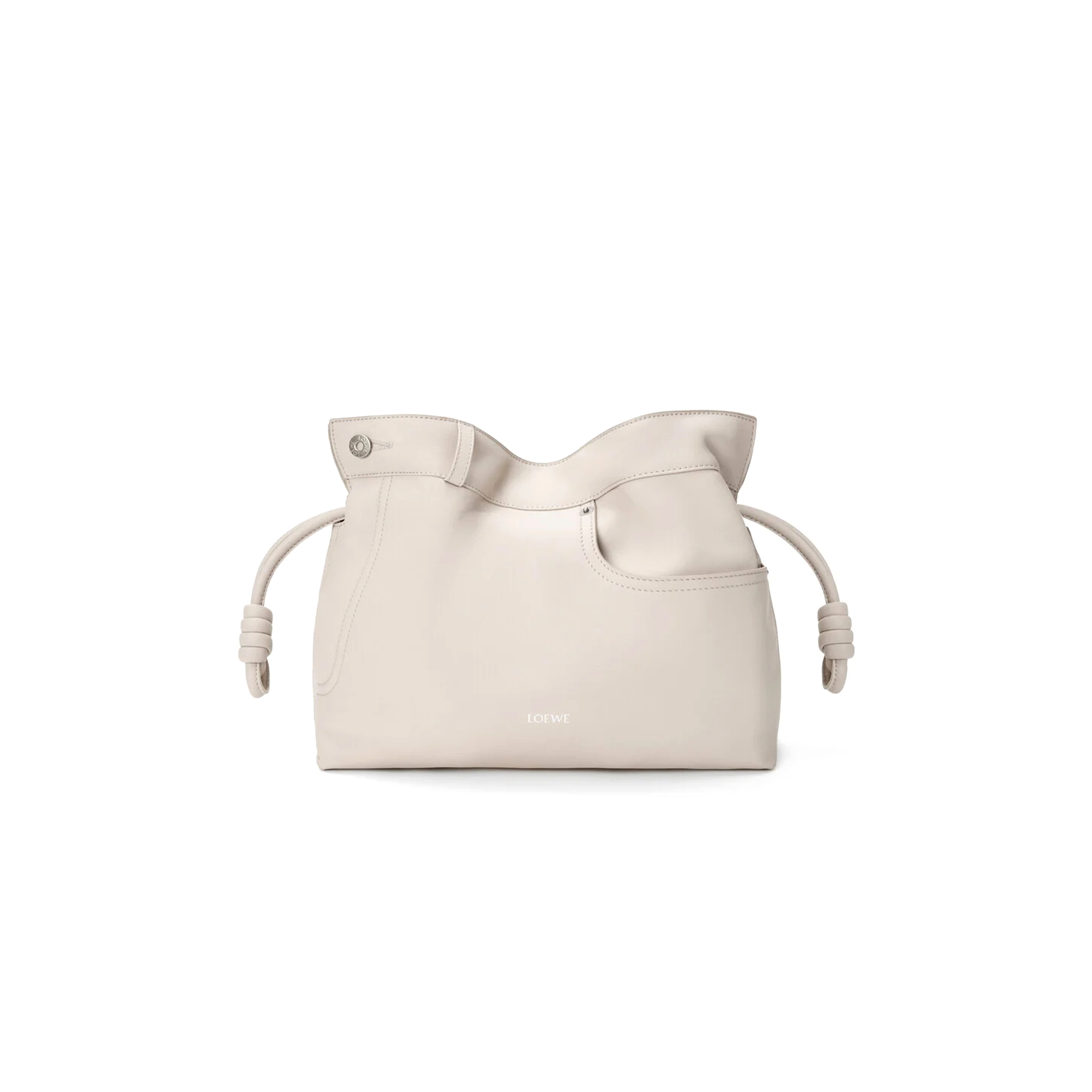 LOEWE PANTA MEDIUM FLAMENCO CLUTCH IN SHINY CALFSKIN A411FC1XDZ (30*24.5*10.5cm)